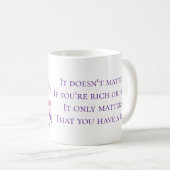 Mug Cela ne compte que si vous avez un chien (Devant droit)