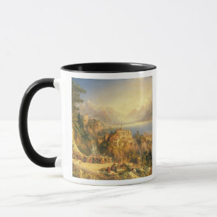 Mug Célébrant la récolte de raisin, lac Orta, nord