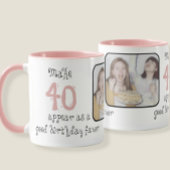 Mug Celebrate the 40th Birthday in Style, Personalized