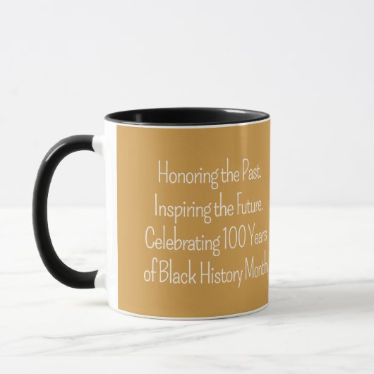 Mug Celebrating 100 Years Custom Typography (Gauche)