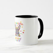Mug Celebrating French Bulldog Neurodiversity: Autism  (Devant droit)