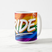 Mug Célébration arc-en-ciel de la fierté (Devant droit)