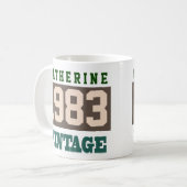 Mug Célébration d'anniversaire de l'année de naissance (Devant gauche)