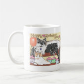 Mug Célébration d'anniversaire de Piperspuddycats de (Gauche)