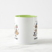 Mug Célébration d'anniversaire d'un chien Beagle drôle (Centre)