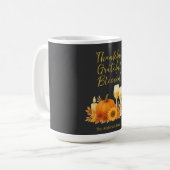 Mug Célébration d'automne - Elégant Thanksgiving Gold (Devant gauche)