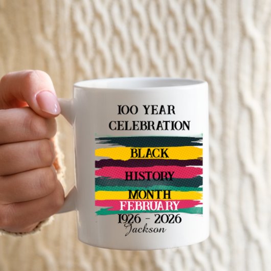 Mug célébration de 100 ans du mois de l'histoire des N