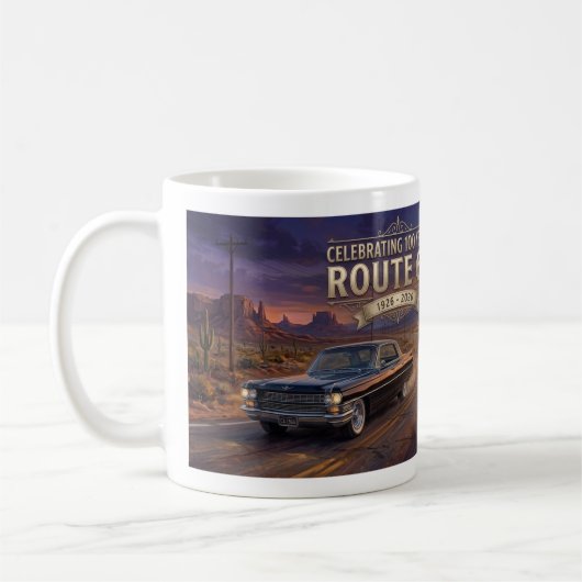 Mug Célébration de 100 ans : Route 66 (Gauche)