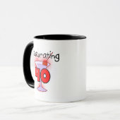 Mug Célébration de 40 T-shirts et cadeaux (Devant gauche)