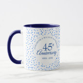 Mug Célébration de 45 ans et 65 ans de mariage avec co (Gauche)