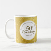 Mug Célébration de 50 ans de mariage - Confettis de co (Gauche)