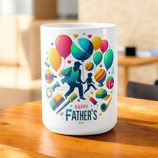 Mug Célébration de ballon pour la fête des pères