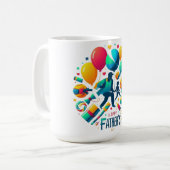 Mug Célébration de ballon pour la fête des pères (Devant gauche)