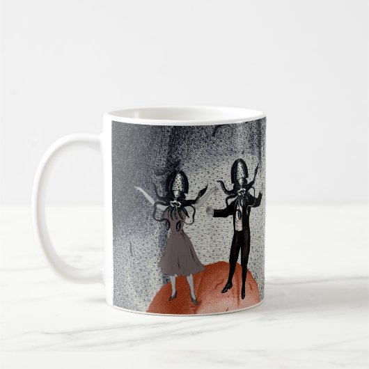 Mug Célébration de danse d'aliens (Gauche)