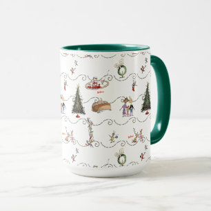Mug Célébration de la guirlande de Noël de Whoville