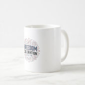 Mug Célébration de la liberté 4 juillet conception de (Devant droit)