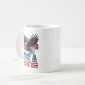 Mug Célébration de la liberté de l'aigle du drapeau am (Devant gauche)