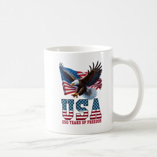 Mug Célébration de la liberté de l'aigle du drapeau am (Droite)