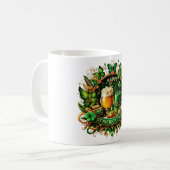Mug Célébration de la Saint-Patrick ornée d'or et de v (Devant gauche)