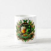 Mug Célébration de la Saint-Patrick ornée d'or et de v (Centre)