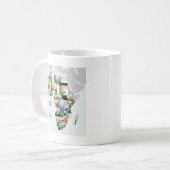 Mug Célébration de l'Afrique dans le design des drapea (Devant gauche)