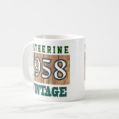 Mug Célébration de l'année de naissance 1958 (Devant gauche)