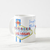 Mug Célébration de mariage de Las Vegas (Devant gauche)