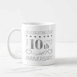 Mug Célébration de notre 10e anniversaire