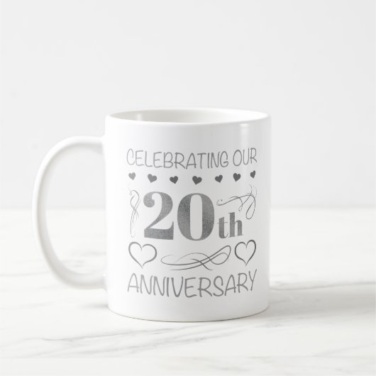 Mug Célébration de notre 20e anniversaire (Gauche)
