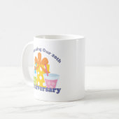 Mug Célébration de notre 20ème cadeau d'anniversaire (Devant gauche)