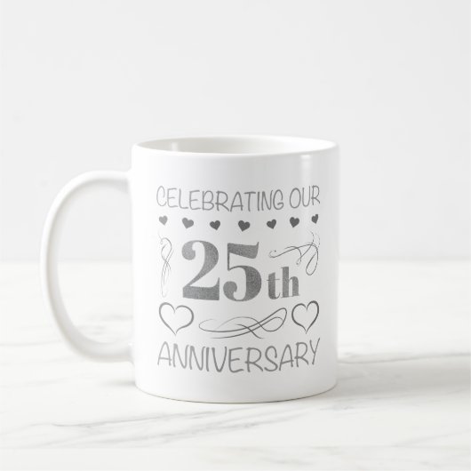 Mug Célébration de notre 25e anniversaire (Gauche)