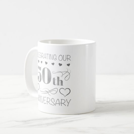 Mug Célébration de notre 50e anniversaire (Devant gauche)