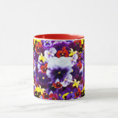 Mug Célébration De Pansies Multinolores, (Centre)