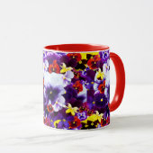 Mug Célébration De Pansies Multinolores, (Devant droit)
