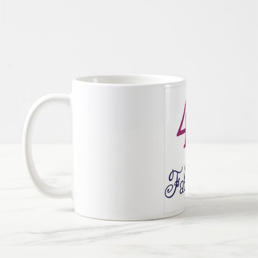 Mug célébration de quarante et fabuleux (Gauche)