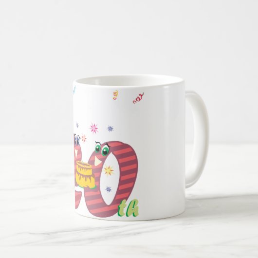 Mug célébration de vingt ans (Devant droit)