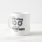 Mug Célébration des 100 ans du Mois de l'histoire des (Devant gauche)