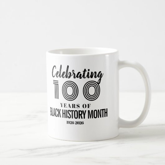 Mug Célébration des 100 ans du Mois de l'histoire des (Droite)