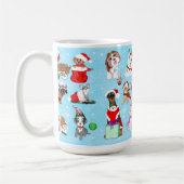 Mug Célébration des chiens de Noël (Gauche)