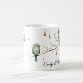 Mug Célébration des Inséparables rustiques du bois (Centre)