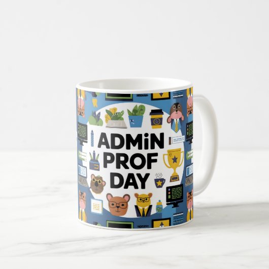 Mug Célébration des professionnels admin (Devant droit)