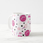 Mug Célébration disco tendance, motif transparent (Devant gauche)
