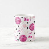 Mug Célébration disco tendance, motif transparent (Centre)
