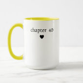 Mug Célébration drôle de 40 ans (Gauche)