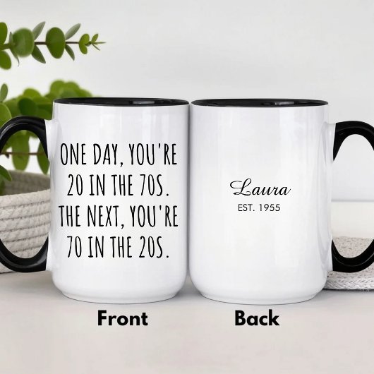 Mug Célébration drôle de 70 ans