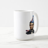 Mug Célébration drôle de fête d'Abraham Lincoln (Devant droit)