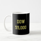 Mug Célébration du Dow 55 000 du marché boursier (Gauche)