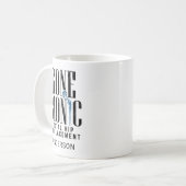 Mug Célébration du remplacement de la hanche bionique (Devant gauche)