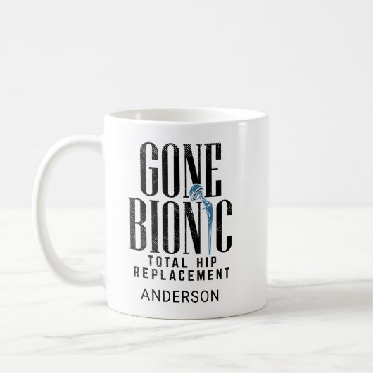 Mug Célébration du remplacement de la hanche bionique (Gauche)