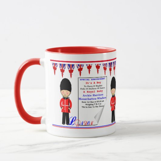 Mug Célébration D'Un Bébé Royal (Gauche)
